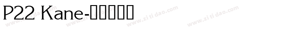 P22 Kane字体转换